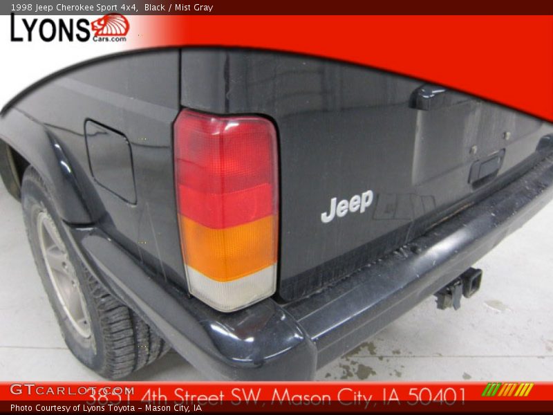 Black / Mist Gray 1998 Jeep Cherokee Sport 4x4