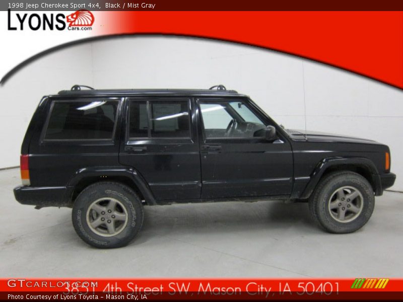 Black / Mist Gray 1998 Jeep Cherokee Sport 4x4