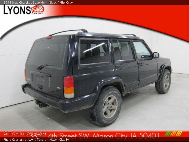 Black / Mist Gray 1998 Jeep Cherokee Sport 4x4
