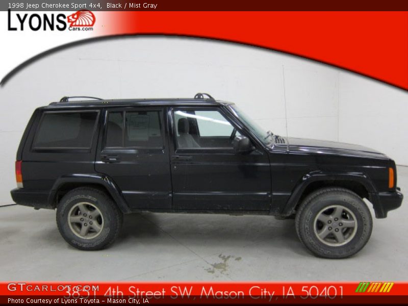Black / Mist Gray 1998 Jeep Cherokee Sport 4x4
