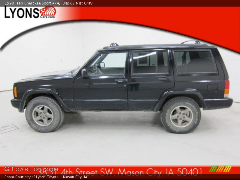 Black / Mist Gray 1998 Jeep Cherokee Sport 4x4