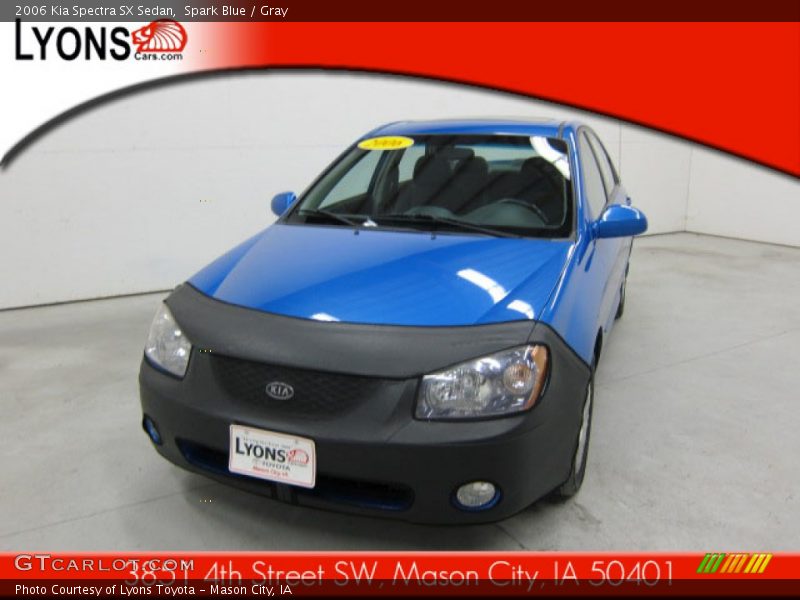 Spark Blue / Gray 2006 Kia Spectra SX Sedan