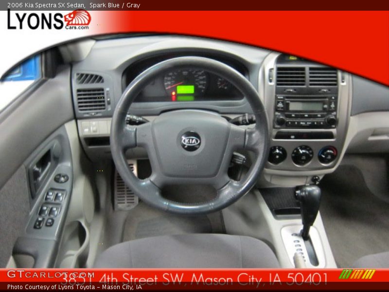Spark Blue / Gray 2006 Kia Spectra SX Sedan