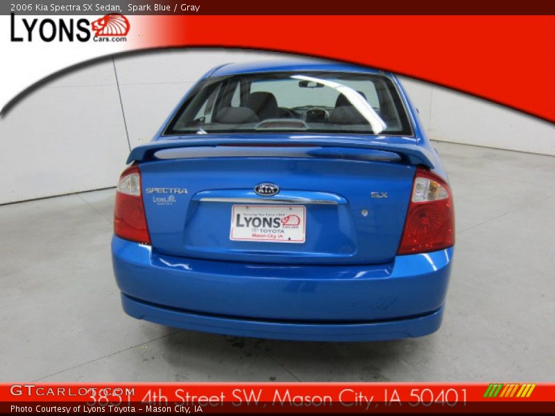 Spark Blue / Gray 2006 Kia Spectra SX Sedan