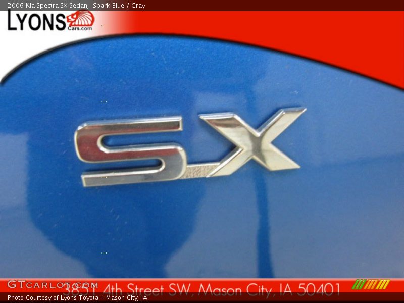 Spark Blue / Gray 2006 Kia Spectra SX Sedan