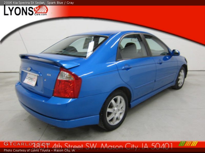 Spark Blue / Gray 2006 Kia Spectra SX Sedan