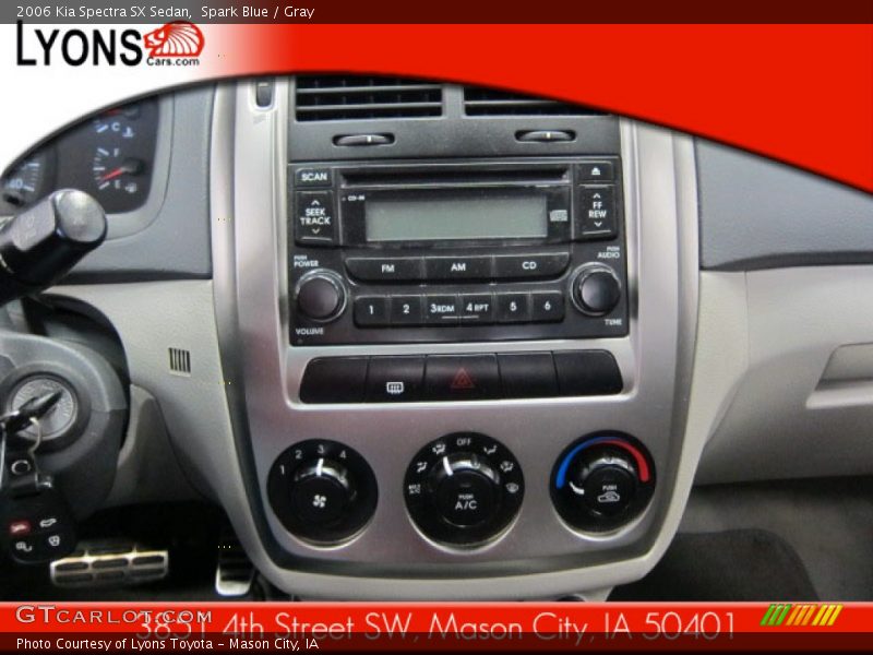 Spark Blue / Gray 2006 Kia Spectra SX Sedan