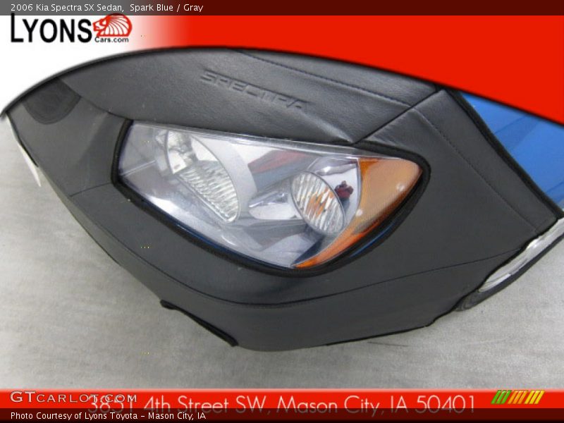Spark Blue / Gray 2006 Kia Spectra SX Sedan