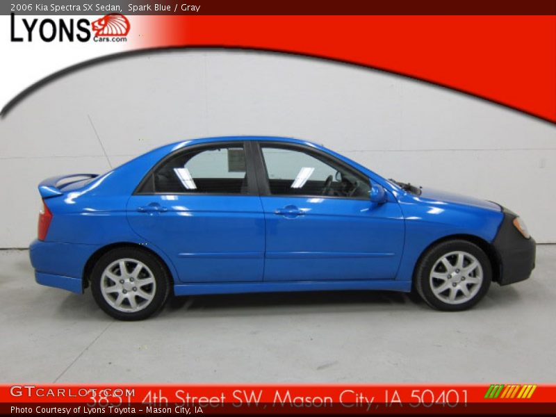 Spark Blue / Gray 2006 Kia Spectra SX Sedan