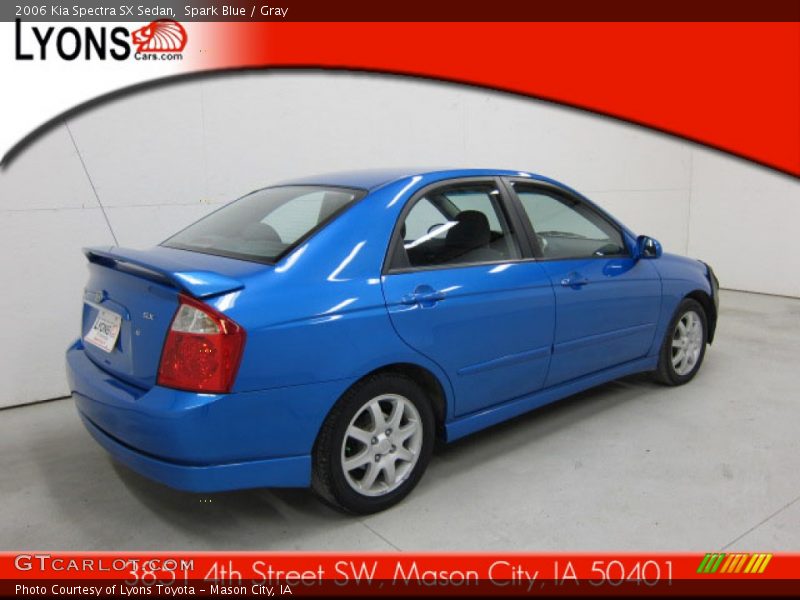 Spark Blue / Gray 2006 Kia Spectra SX Sedan