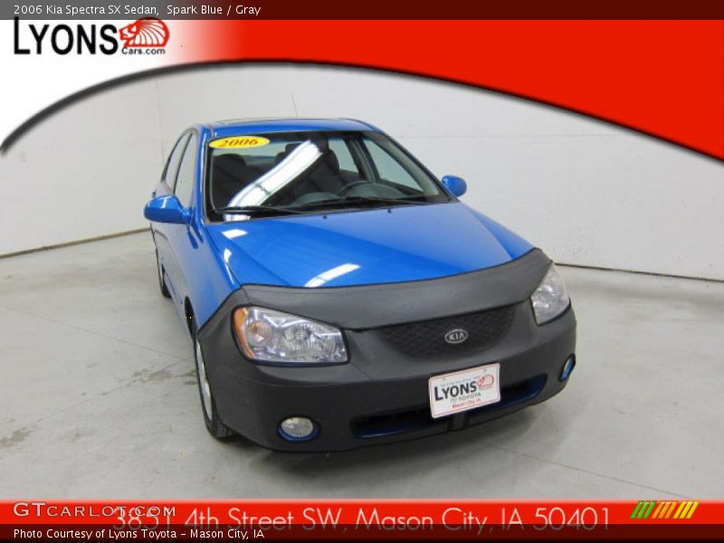 Spark Blue / Gray 2006 Kia Spectra SX Sedan