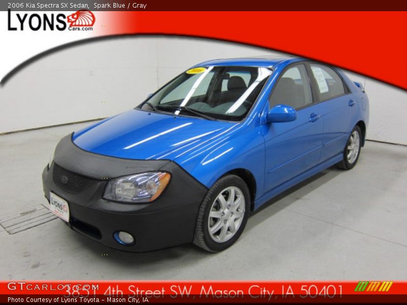 Spark Blue / Gray 2006 Kia Spectra SX Sedan