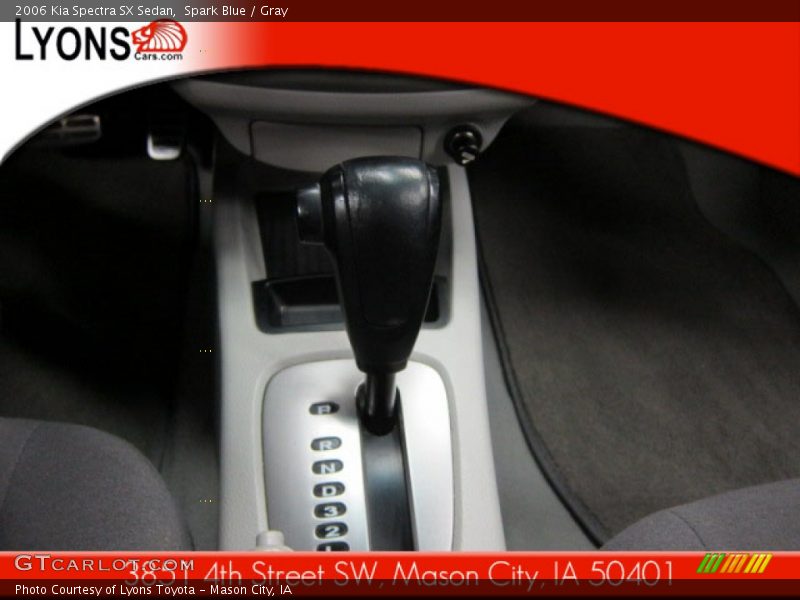 Spark Blue / Gray 2006 Kia Spectra SX Sedan