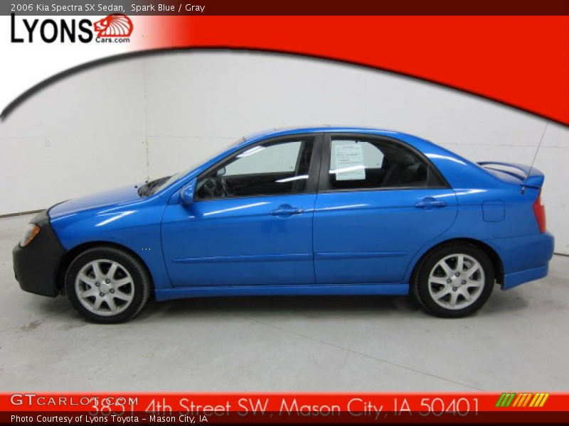 Spark Blue / Gray 2006 Kia Spectra SX Sedan