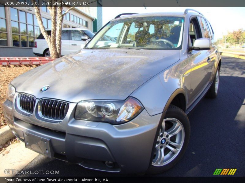 Silver Grey Metallic / Black 2006 BMW X3 3.0i