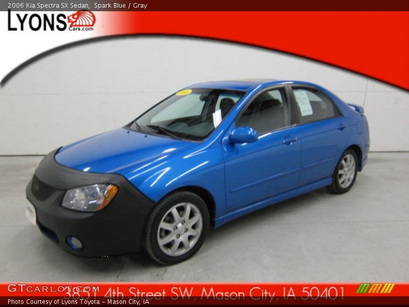 Spark Blue / Gray 2006 Kia Spectra SX Sedan