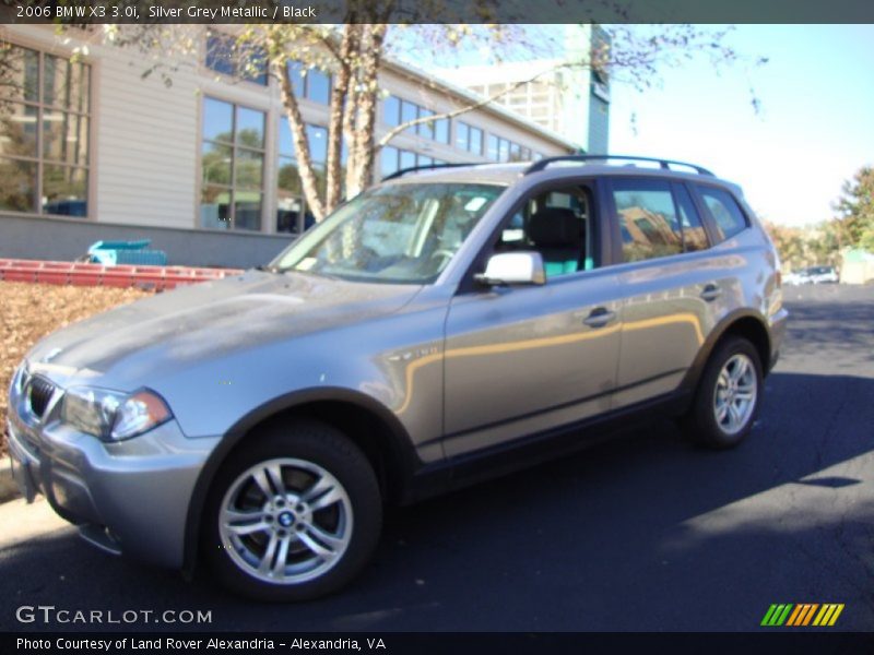 Silver Grey Metallic / Black 2006 BMW X3 3.0i