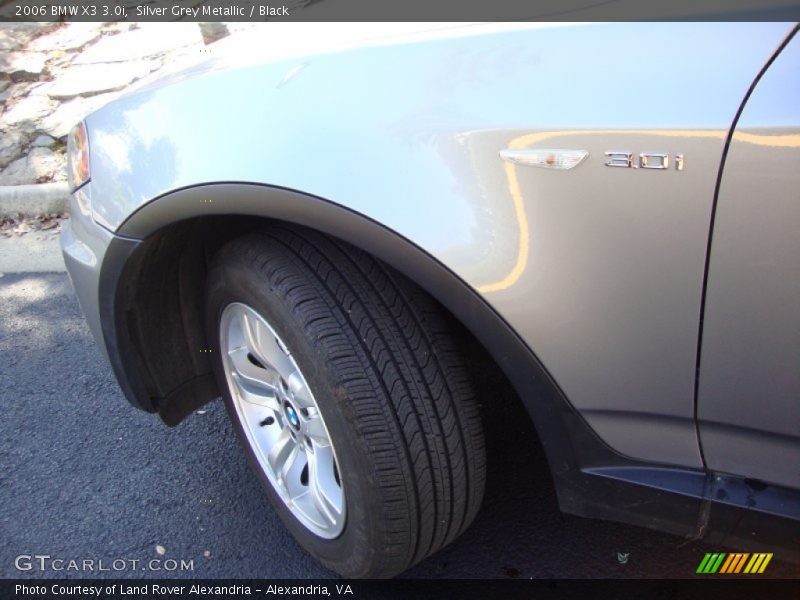 Silver Grey Metallic / Black 2006 BMW X3 3.0i