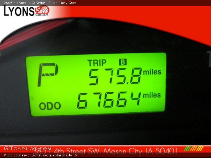 Spark Blue / Gray 2006 Kia Spectra SX Sedan