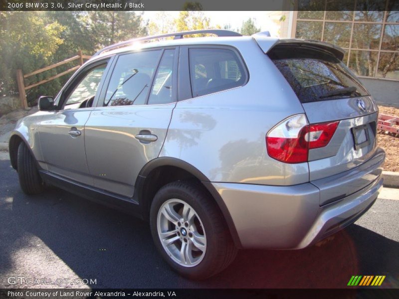 Silver Grey Metallic / Black 2006 BMW X3 3.0i