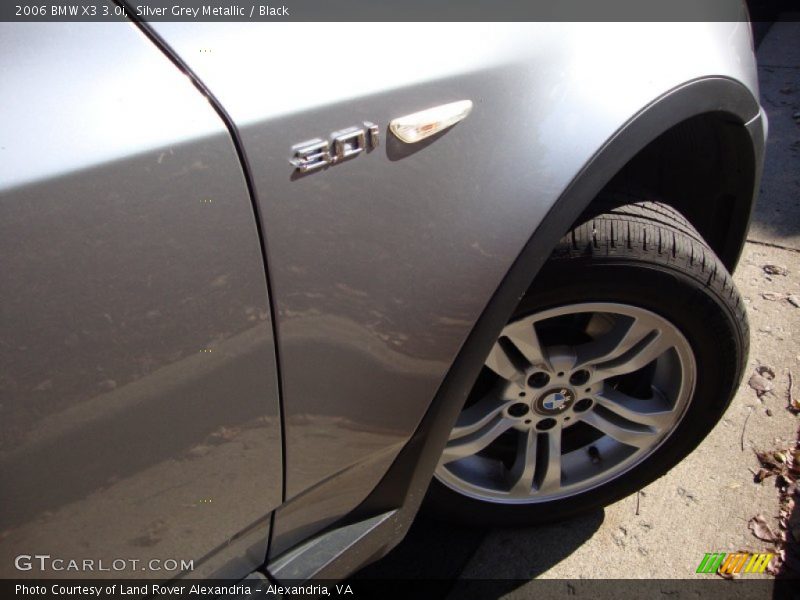 Silver Grey Metallic / Black 2006 BMW X3 3.0i