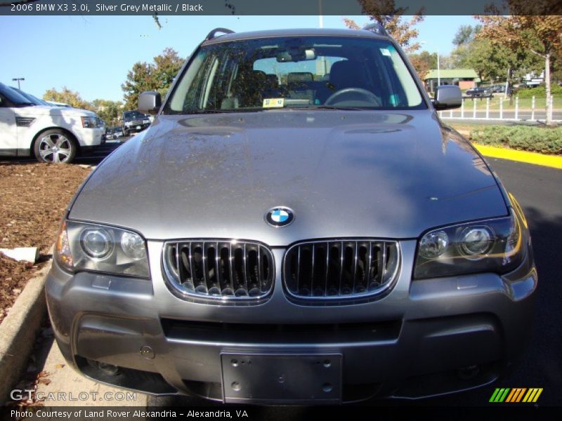 Silver Grey Metallic / Black 2006 BMW X3 3.0i
