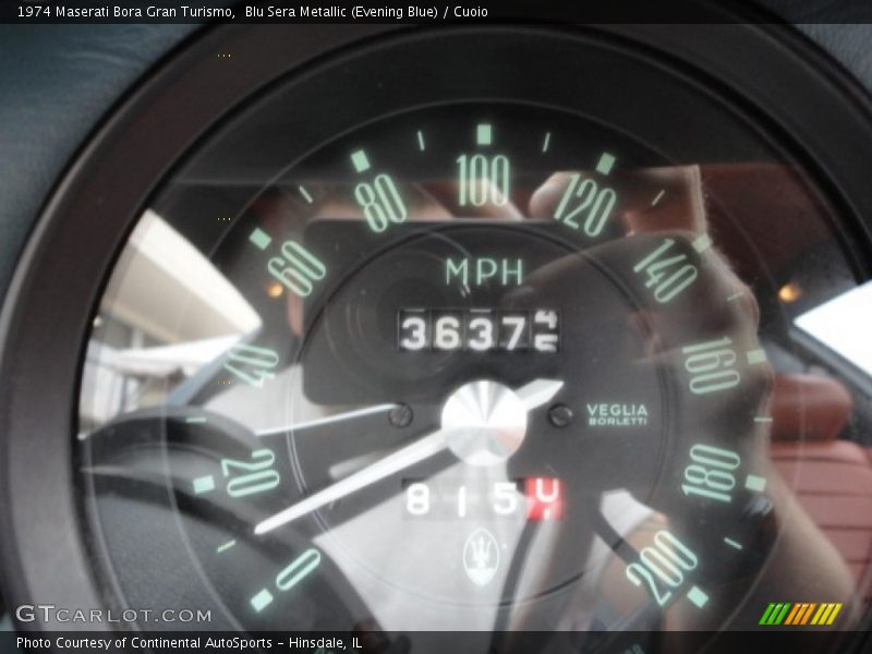 Blu Sera Metallic (Evening Blue) / Cuoio 1974 Maserati Bora Gran Turismo