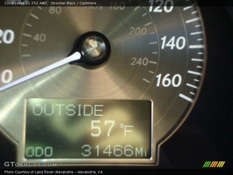 Obsidian Black / Cashmere 2008 Lexus GS 350 AWD