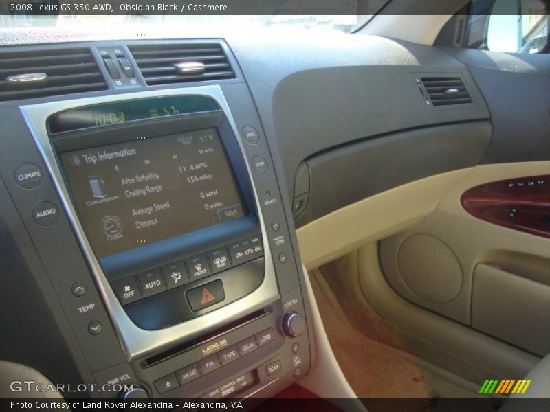 Obsidian Black / Cashmere 2008 Lexus GS 350 AWD