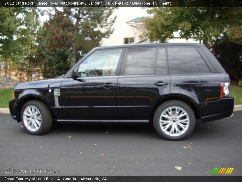 Santorini Black Metallic / Duo-Tone Jet/Pimento 2012 Land Rover Range Rover Autobiography