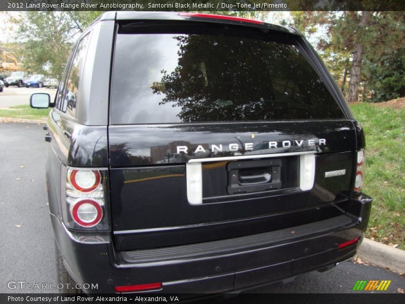 Santorini Black Metallic / Duo-Tone Jet/Pimento 2012 Land Rover Range Rover Autobiography