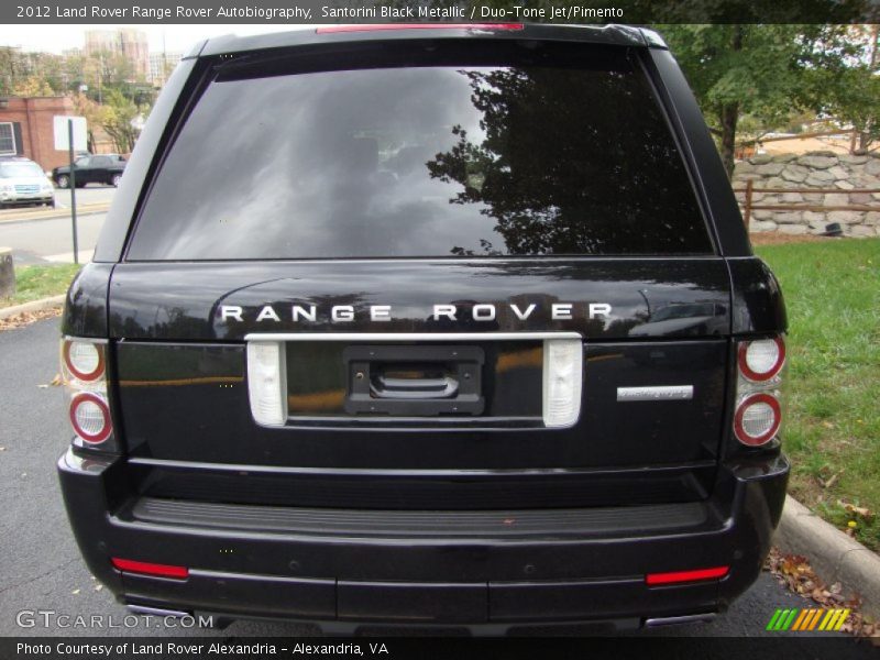 Santorini Black Metallic / Duo-Tone Jet/Pimento 2012 Land Rover Range Rover Autobiography