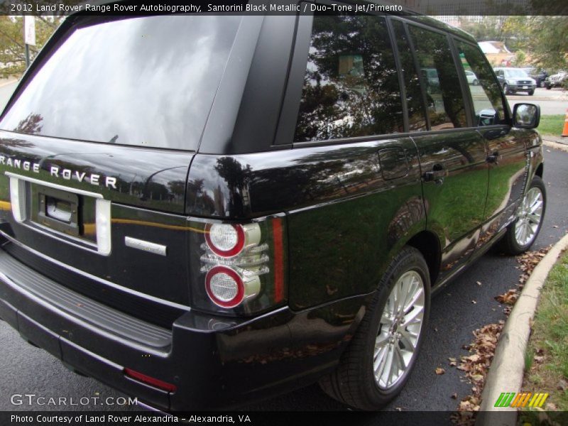 Santorini Black Metallic / Duo-Tone Jet/Pimento 2012 Land Rover Range Rover Autobiography