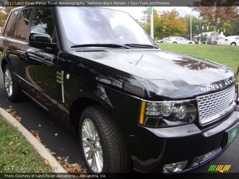 Santorini Black Metallic / Duo-Tone Jet/Pimento 2012 Land Rover Range Rover Autobiography