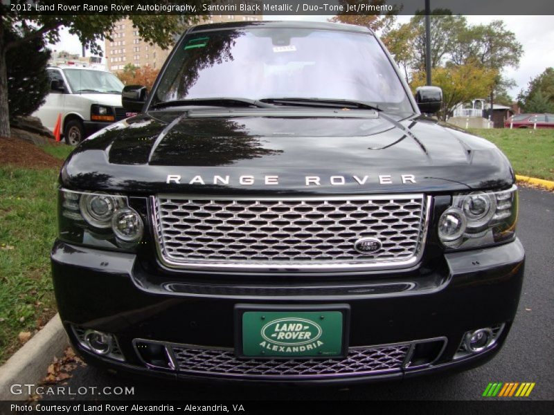 Santorini Black Metallic / Duo-Tone Jet/Pimento 2012 Land Rover Range Rover Autobiography