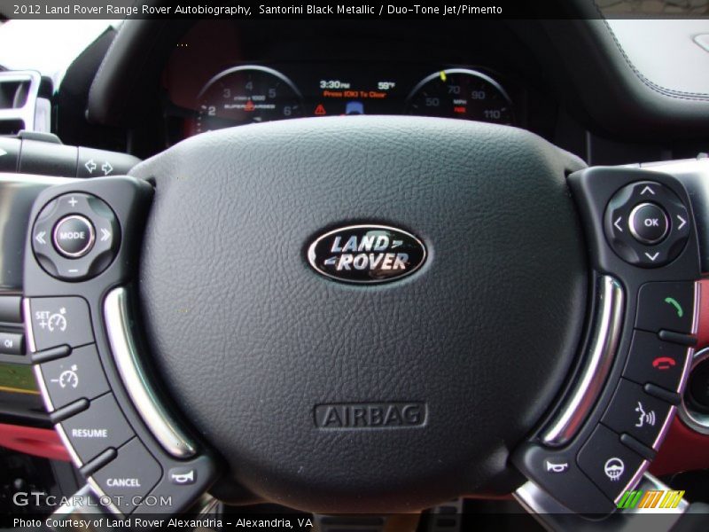 2012 Range Rover Autobiography Steering Wheel