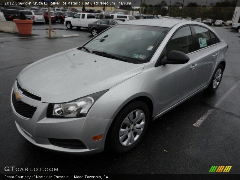 Silver Ice Metallic / Jet Black/Medium Titanium 2012 Chevrolet Cruze LS