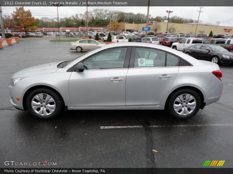 Silver Ice Metallic / Jet Black/Medium Titanium 2012 Chevrolet Cruze LS