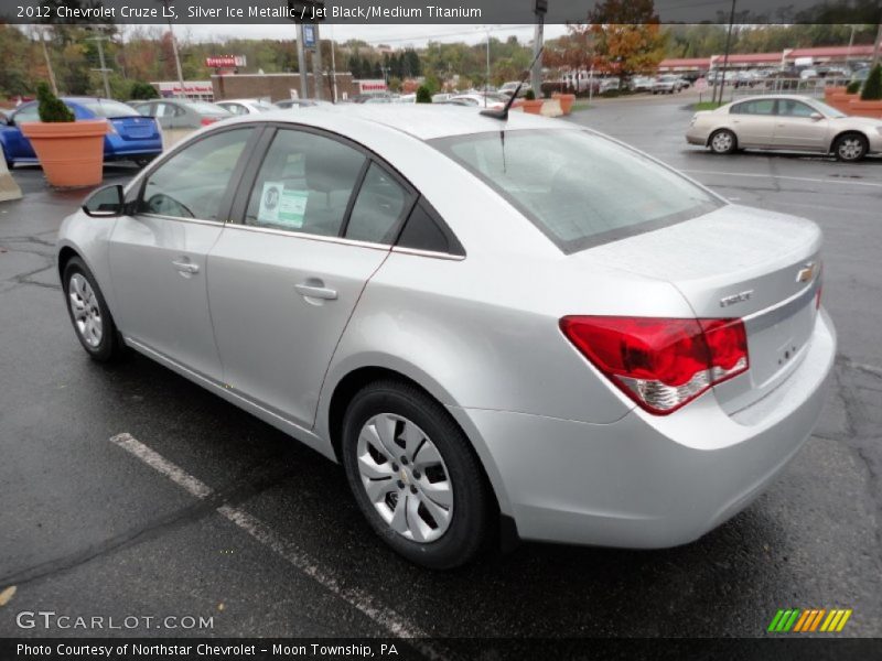 Silver Ice Metallic / Jet Black/Medium Titanium 2012 Chevrolet Cruze LS