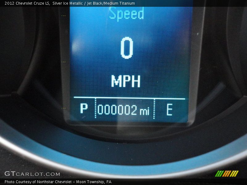 Silver Ice Metallic / Jet Black/Medium Titanium 2012 Chevrolet Cruze LS