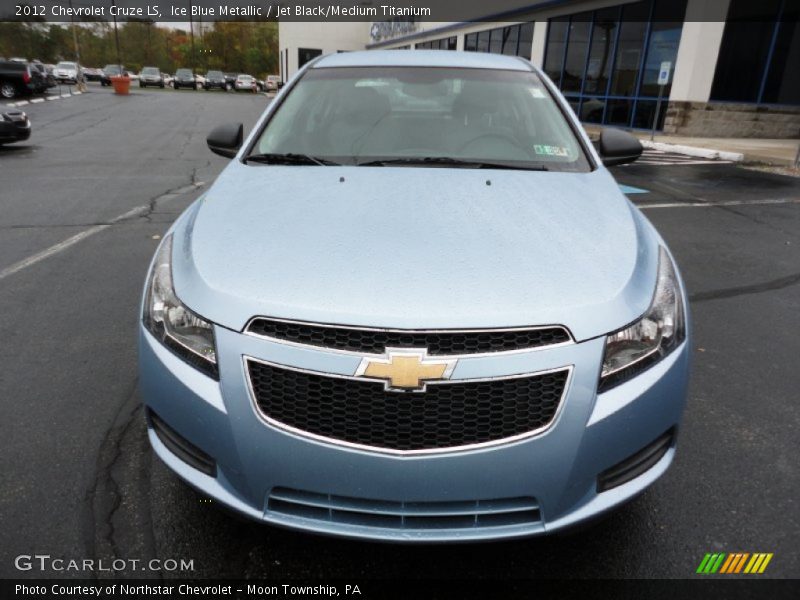 Ice Blue Metallic / Jet Black/Medium Titanium 2012 Chevrolet Cruze LS