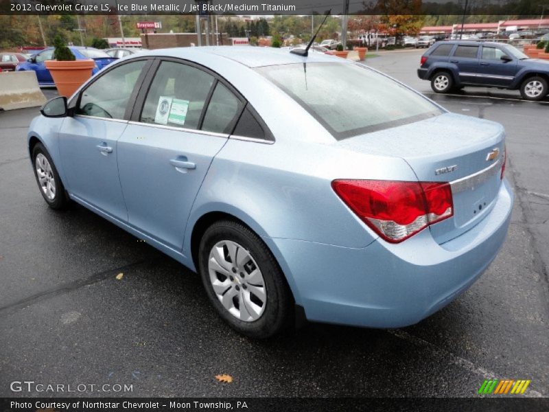 Ice Blue Metallic / Jet Black/Medium Titanium 2012 Chevrolet Cruze LS