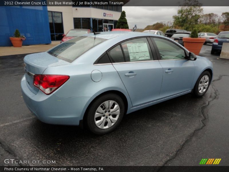 Ice Blue Metallic / Jet Black/Medium Titanium 2012 Chevrolet Cruze LS