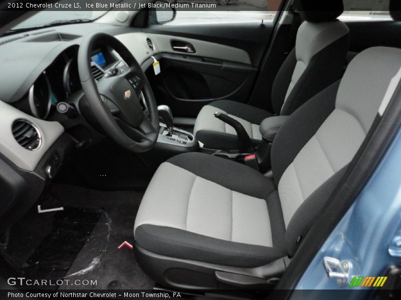 Ice Blue Metallic / Jet Black/Medium Titanium 2012 Chevrolet Cruze LS