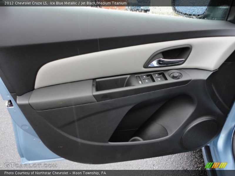 Ice Blue Metallic / Jet Black/Medium Titanium 2012 Chevrolet Cruze LS