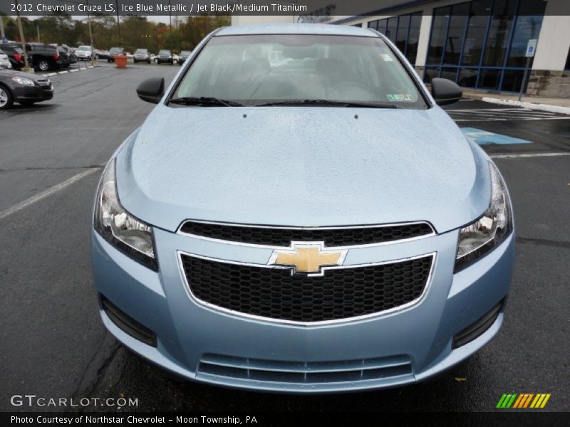 Ice Blue Metallic / Jet Black/Medium Titanium 2012 Chevrolet Cruze LS
