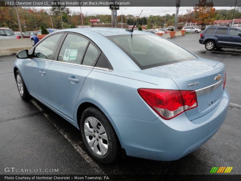 Ice Blue Metallic / Jet Black/Medium Titanium 2012 Chevrolet Cruze LS