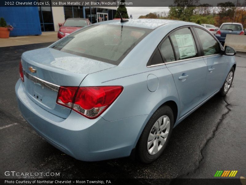 Ice Blue Metallic / Jet Black/Medium Titanium 2012 Chevrolet Cruze LS