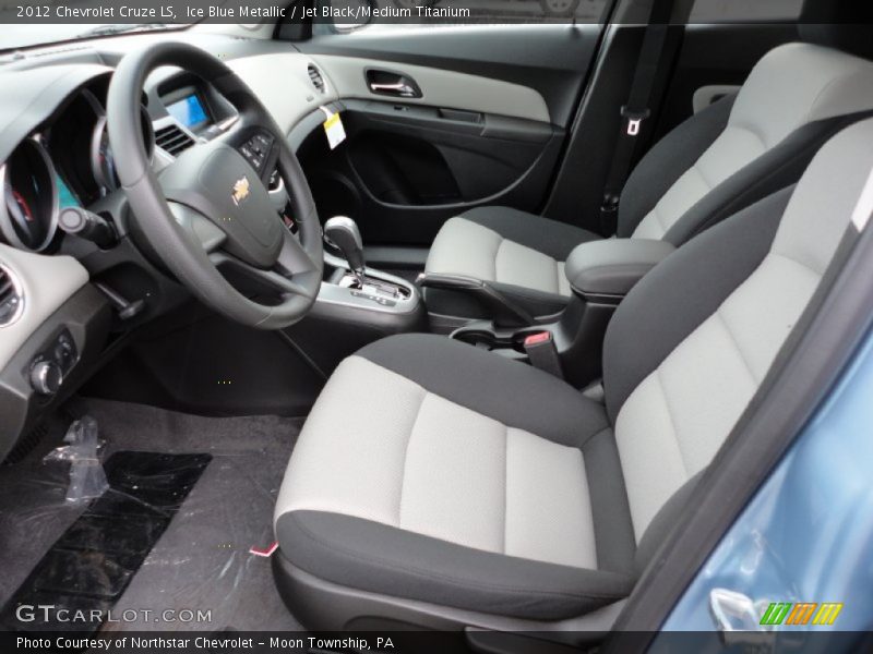 Ice Blue Metallic / Jet Black/Medium Titanium 2012 Chevrolet Cruze LS