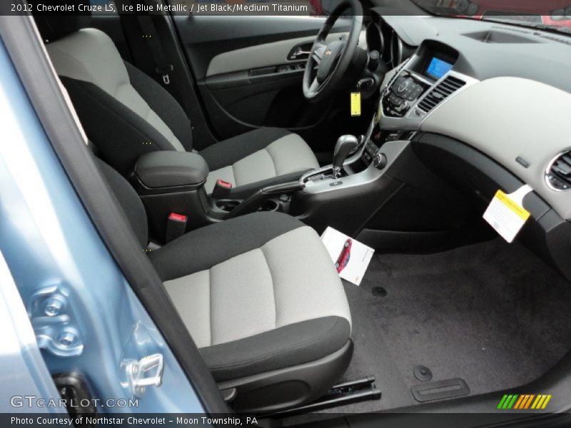 Ice Blue Metallic / Jet Black/Medium Titanium 2012 Chevrolet Cruze LS